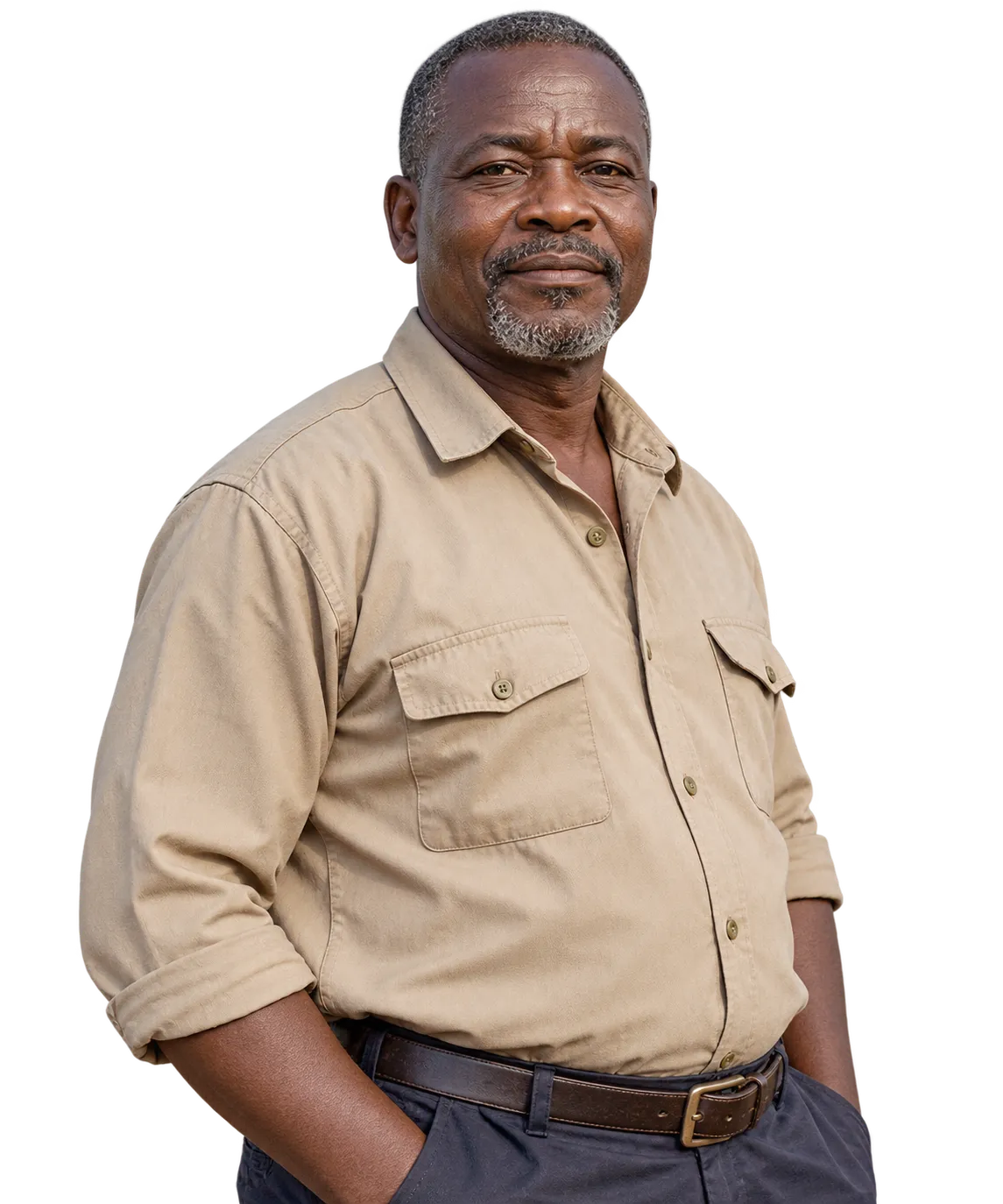 Fictional AI portrait of a Ghanaian businessman