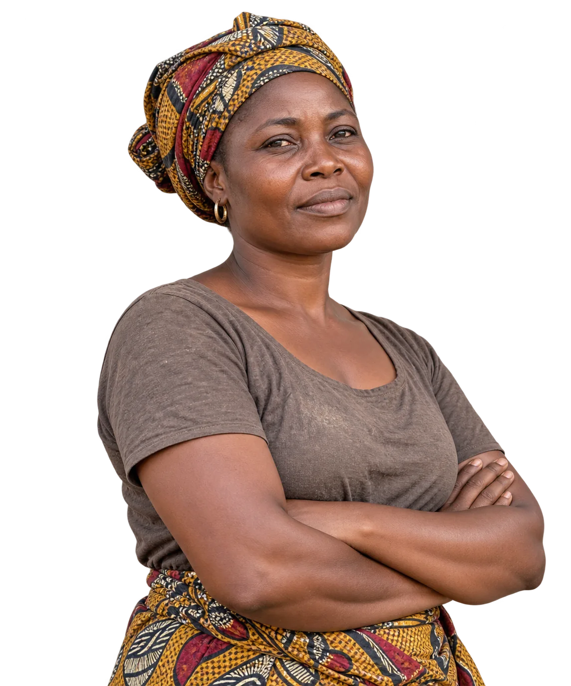 Fictional AI portrait of a Ghanaian woman entrepreneur